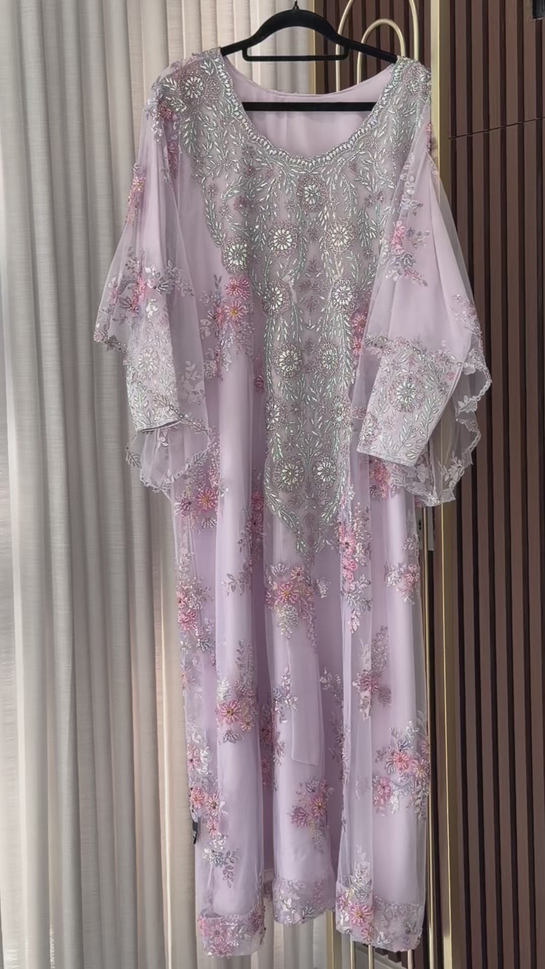 Layali Lilac Blossom Kaftan