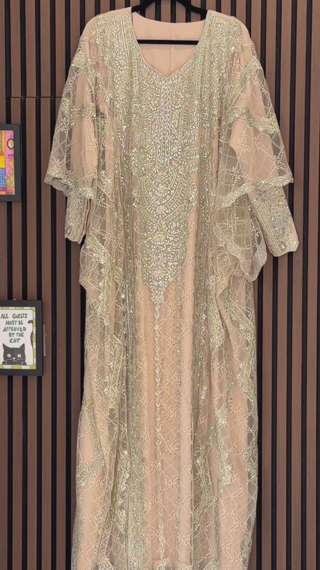 Zahra Champagne Gold Kaftan